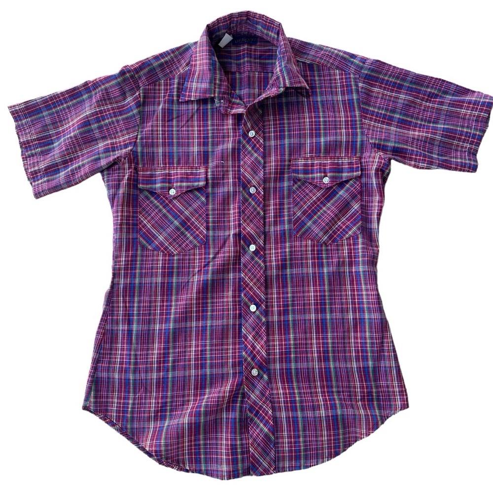 DEE CEE Button Up MADE IN USA Vintage Western Wear Long Sleeve 14-S-14 1/2